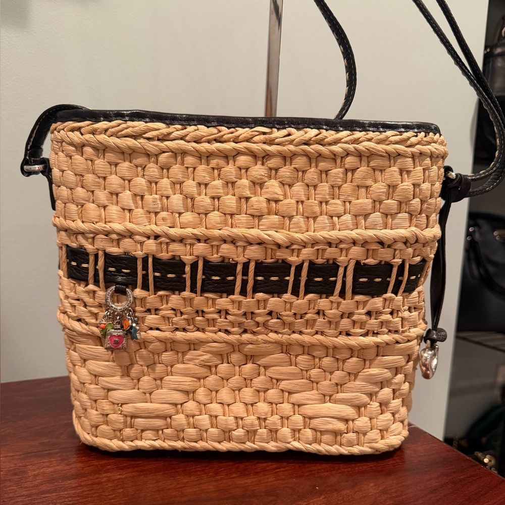 Brighton Straw Woven shoulder/crossbody Bag